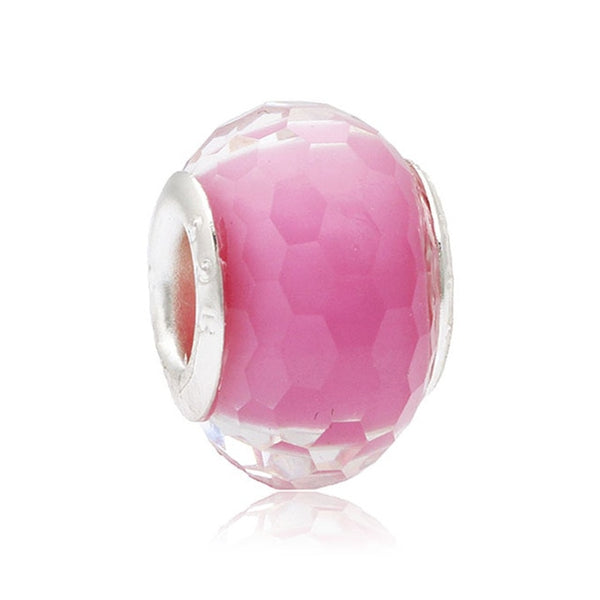 2018 Free Shipping European Colorful Lampwork Glass Beads Murano Aolly Charm Bead Fit Pandora For Girl DIY Bracelets & Bangles