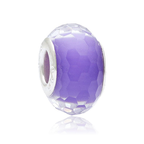 2018 Free Shipping European Colorful Lampwork Glass Beads Murano Aolly Charm Bead Fit Pandora For Girl DIY Bracelets & Bangles