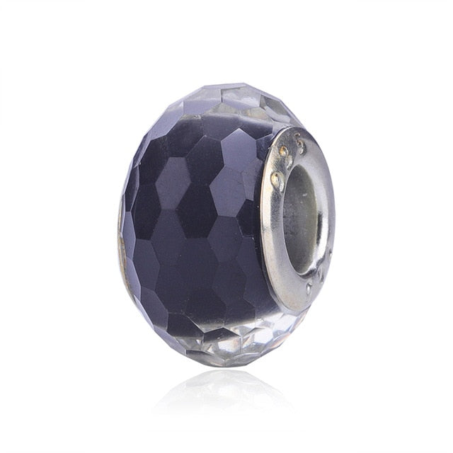 2018 Free Shipping European Colorful Lampwork Glass Beads Murano Aolly Charm Bead Fit Pandora For Girl DIY Bracelets & Bangles
