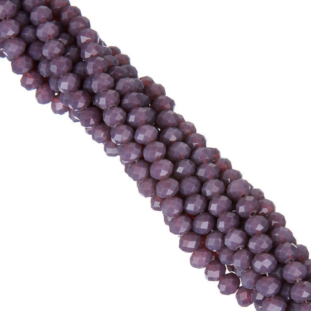 LNRRABC AA+ Quality 6MM 100piece/lot Candy Color Round Faceted Glass String Beads Crystal Rondelles White/Black/Red/Green/Yello