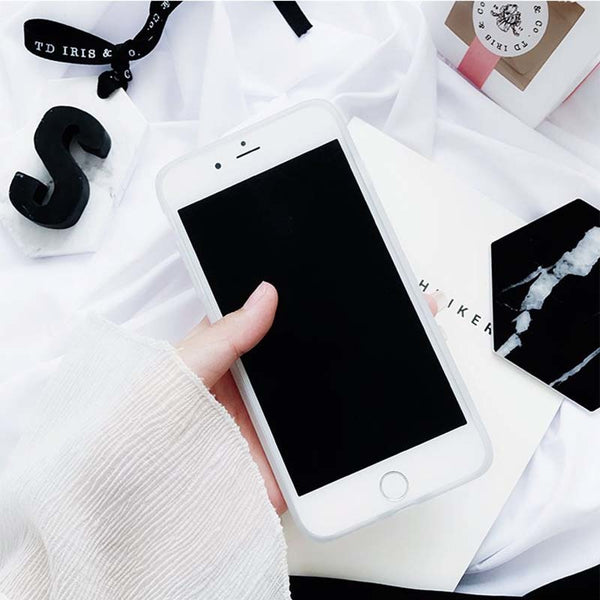 SUYACS Marble Pattern Kickstand Phone Case For iPhone X 6 6S 7 8 Plus Fashion IMD Soft Protective Phone Back Cover Case Coque