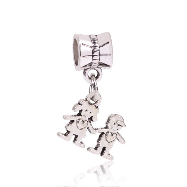 dodocharms Camera Mickey Starfish Love Pendant With Blue Crystal Silver Alloy Beads Charms Fit Pandora Bracelets DIY Jewelry