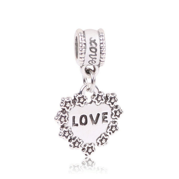 dodocharms Camera Mickey Starfish Love Pendant With Blue Crystal Silver Alloy Beads Charms Fit Pandora Bracelets DIY Jewelry