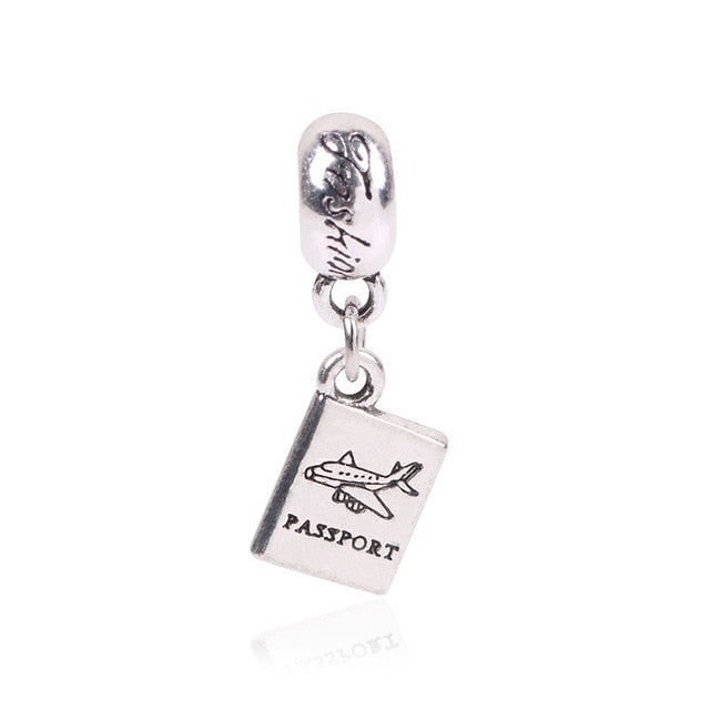 dodocharms Camera Mickey Starfish Love Pendant With Blue Crystal Silver Alloy Beads Charms Fit Pandora Bracelets DIY Jewelry