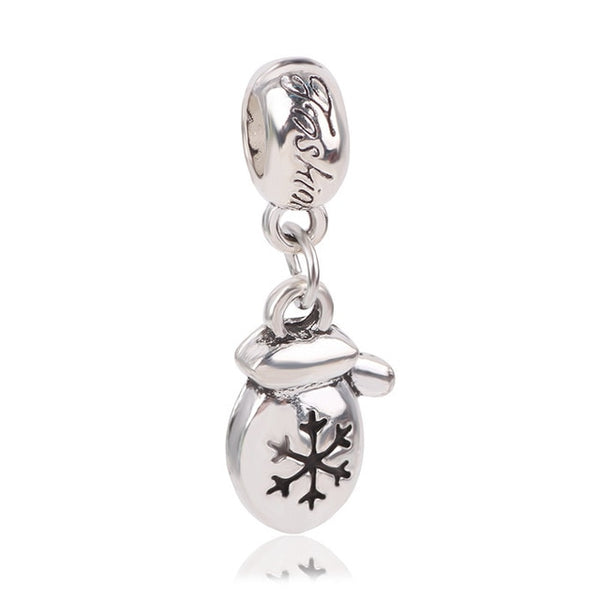 dodocharms Camera Mickey Starfish Love Pendant With Blue Crystal Silver Alloy Beads Charms Fit Pandora Bracelets DIY Jewelry