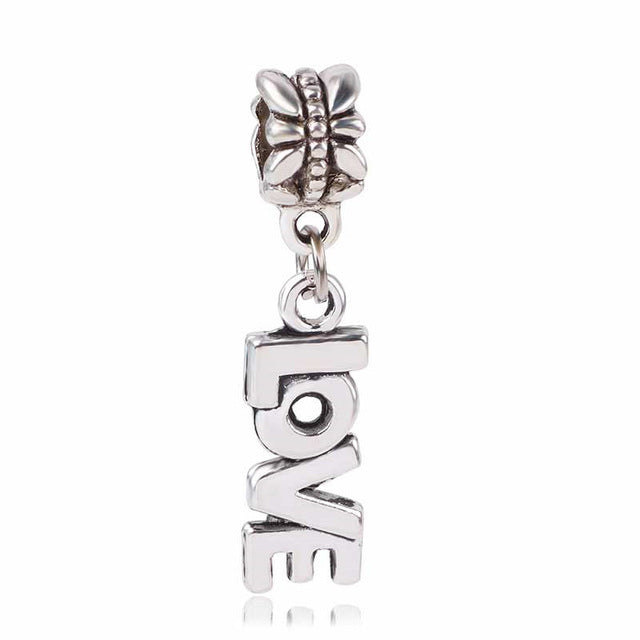 dodocharms Camera Mickey Starfish Love Pendant With Blue Crystal Silver Alloy Beads Charms Fit Pandora Bracelets DIY Jewelry