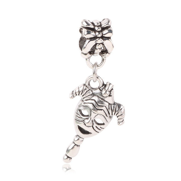 dodocharms Camera Mickey Starfish Love Pendant With Blue Crystal Silver Alloy Beads Charms Fit Pandora Bracelets DIY Jewelry