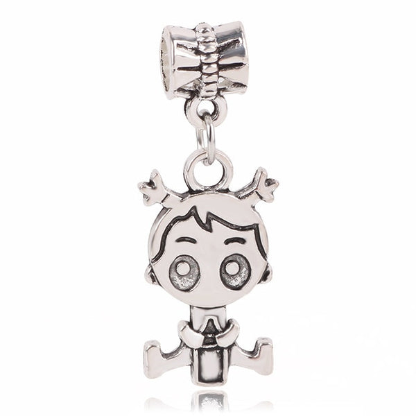 dodocharms Camera Mickey Starfish Love Pendant With Blue Crystal Silver Alloy Beads Charms Fit Pandora Bracelets DIY Jewelry