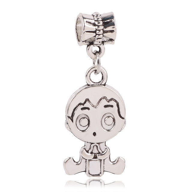 dodocharms Camera Mickey Starfish Love Pendant With Blue Crystal Silver Alloy Beads Charms Fit Pandora Bracelets DIY Jewelry