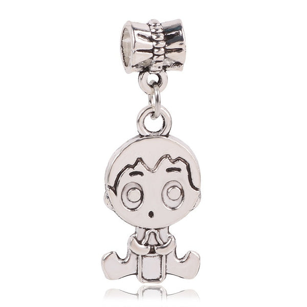 dodocharms Camera Mickey Starfish Love Pendant With Blue Crystal Silver Alloy Beads Charms Fit Pandora Bracelets DIY Jewelry