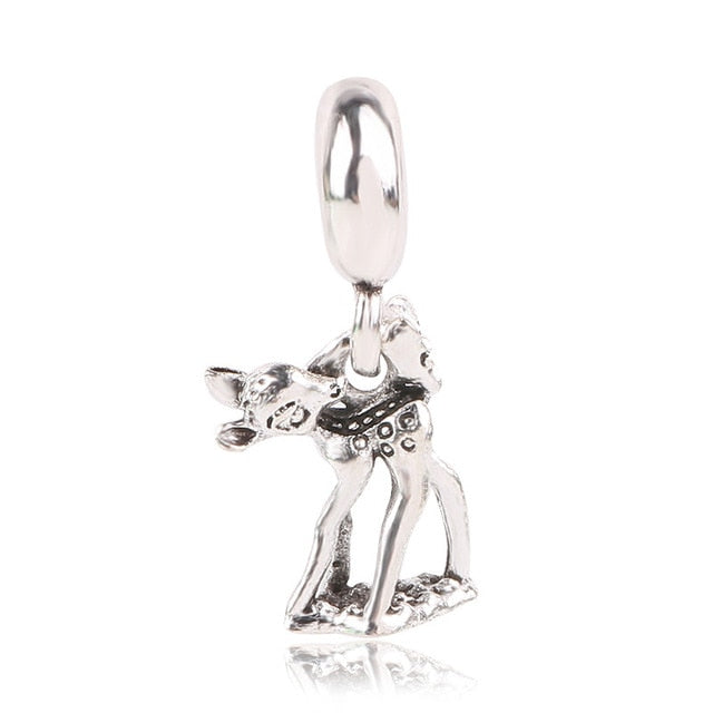 dodocharms Camera Mickey Starfish Love Pendant With Blue Crystal Silver Alloy Beads Charms Fit Pandora Bracelets DIY Jewelry