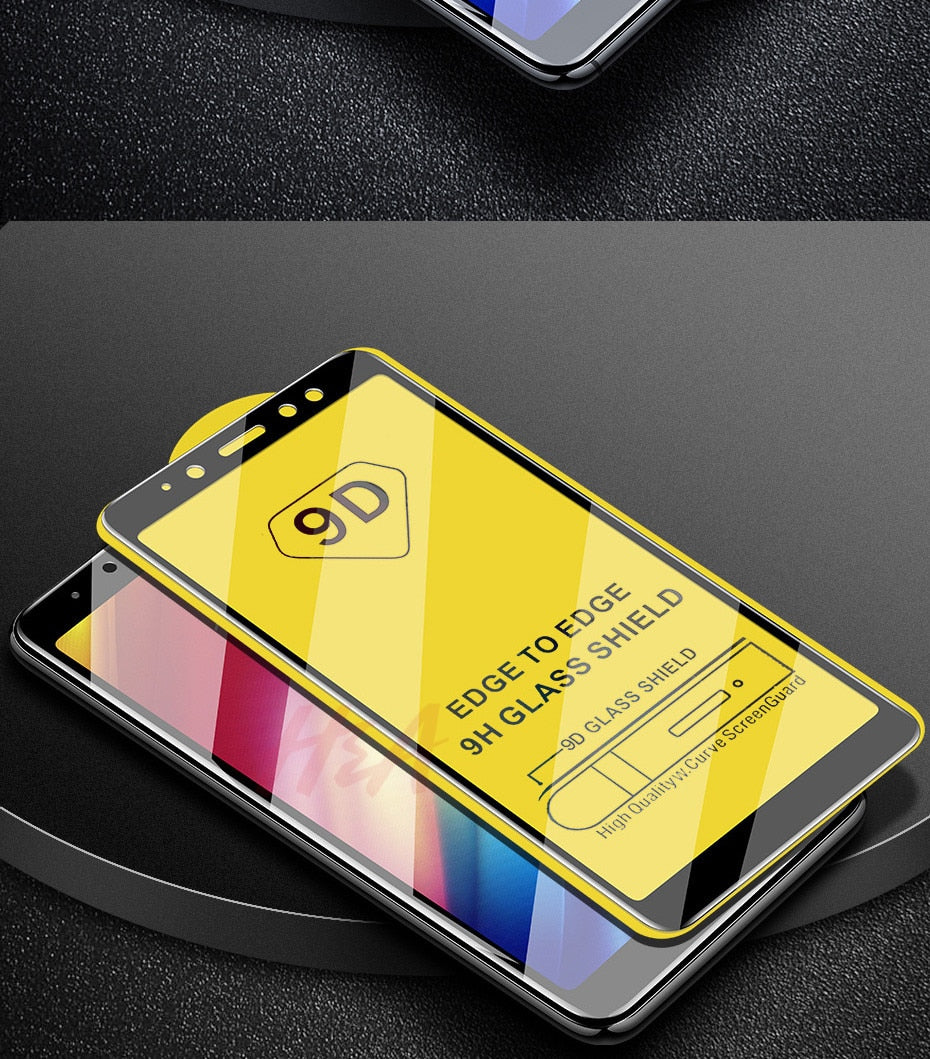 H&A 9D Tempered Glass For Samsung Galaxy J4 Plus J6 J8 A6 A8 A7 2018 Screen Protector A5 A3 A7 2017 Protective Glass Film