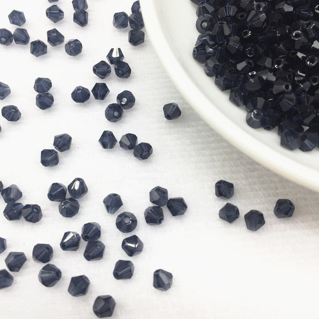 Wholesale 4MM 100pcs Austria Crystal Beads Spacer Glass Bead DIY Earrings Bracelet Choker Necklace Jewelry Making