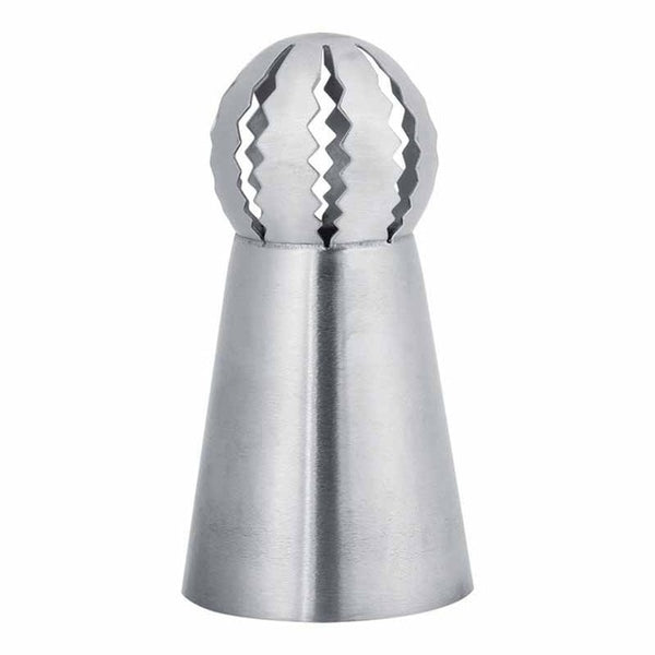 1/3PC Cupcake Stainless Steel Sphere Ball Shape Icing Piping Nozzles Pastry Cream Tips Flower Torch Pastry Tube Decoration