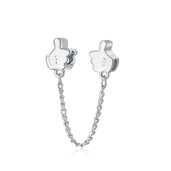 2018 Silver Plated Bead Cartoon Mouse Princess Dress Wallet Pendant Charm Beads Fit Pandora Women Diy Bracelets Bangles Jewelry