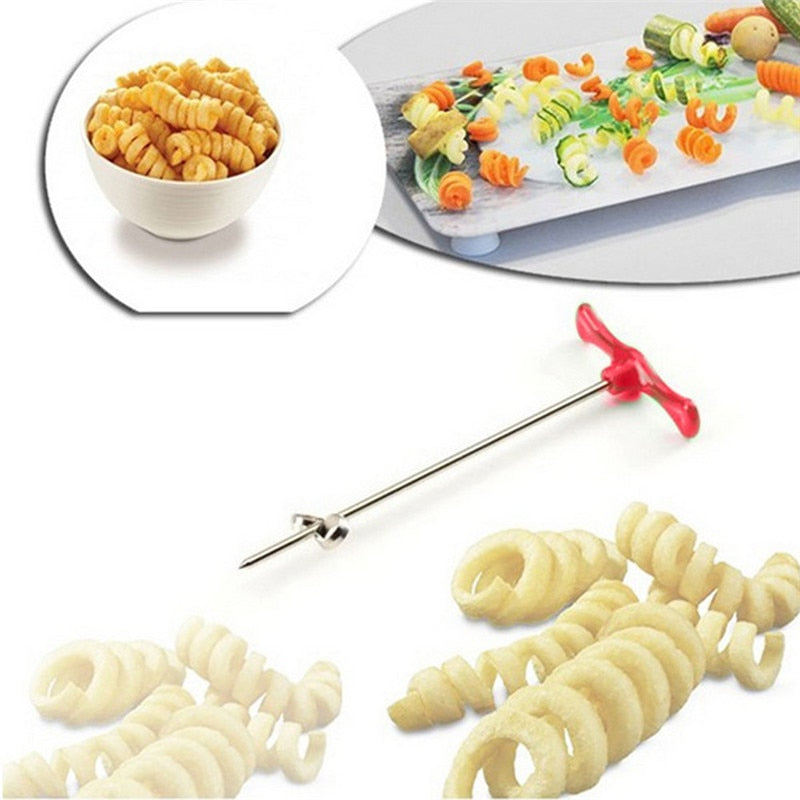 Rotating Machine Manual Magic Roller Spiral Slicer Radish Potato Spiral Cutter  10.11