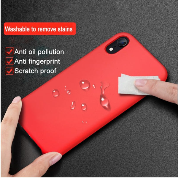 Have LOGO Case For iPhone Xs MAX XR X Cases For Apple For iPhone 7 8 6 s Plus 5s SE Original Official Style Silicone Case logo