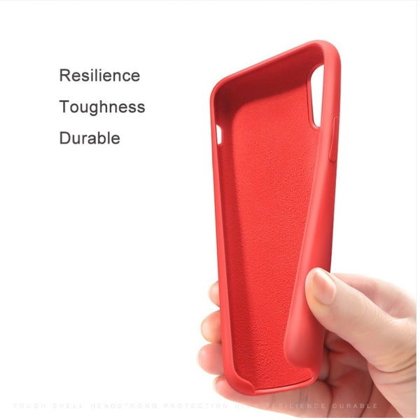 Have LOGO Case For iPhone Xs MAX XR X Cases For Apple For iPhone 7 8 6 s Plus 5s SE Original Official Style Silicone Case logo