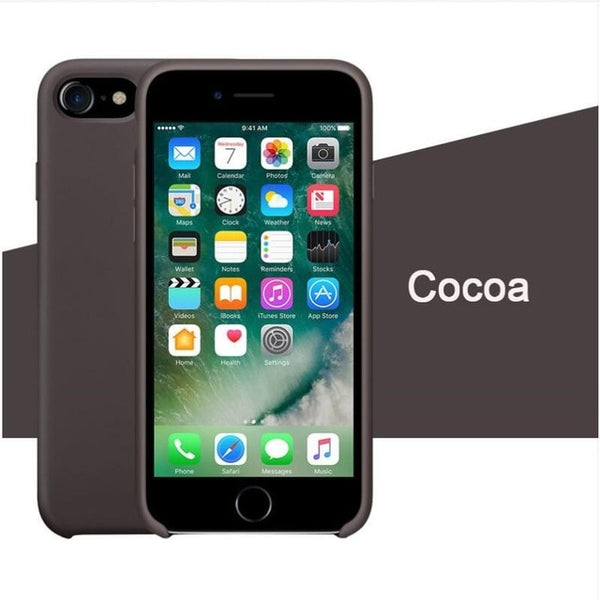 Have LOGO Case For iPhone Xs MAX XR X Cases For Apple For iPhone 7 8 6 s Plus 5s SE Original Official Style Silicone Case logo