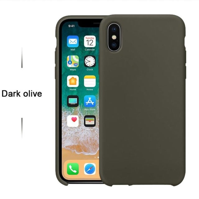 Have LOGO Case For iPhone Xs MAX XR X Cases For Apple For iPhone 7 8 6 s Plus 5s SE Original Official Style Silicone Case logo