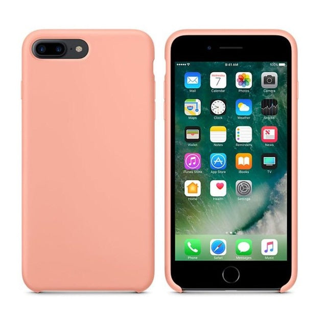 Have LOGO Case For iPhone Xs MAX XR X Cases For Apple For iPhone 7 8 6 s Plus 5s SE Original Official Style Silicone Case logo