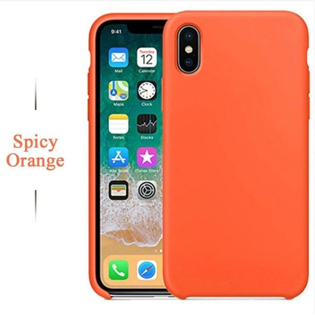Have LOGO Case For iPhone Xs MAX XR X Cases For Apple For iPhone 7 8 6 s Plus 5s SE Original Official Style Silicone Case logo