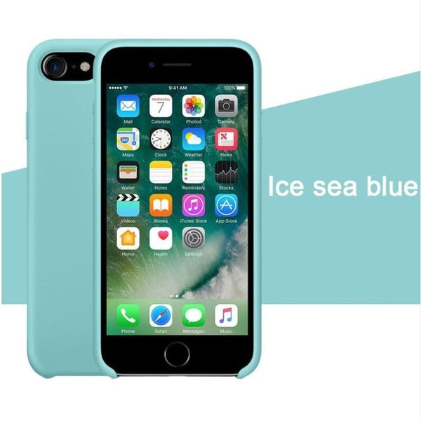 Have LOGO Case For iPhone Xs MAX XR X Cases For Apple For iPhone 7 8 6 s Plus 5s SE Original Official Style Silicone Case logo