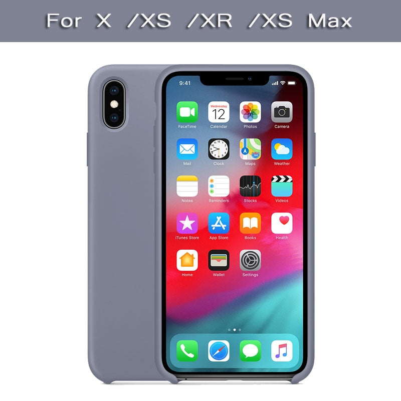 Have LOGO Case For iPhone Xs MAX XR X Cases For Apple For iPhone 7 8 6 s Plus 5s SE Original Official Style Silicone Case logo