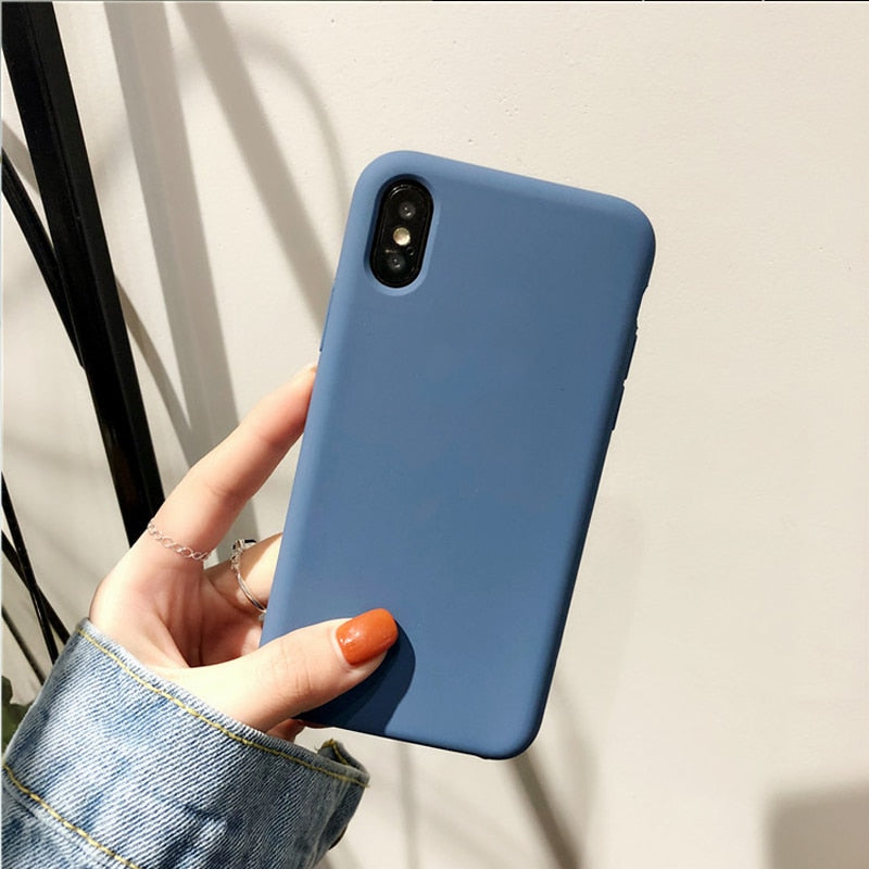 Have LOGO Case For iPhone Xs MAX XR X Cases For Apple For iPhone 7 8 6 s Plus 5s SE Original Official Style Silicone Case logo