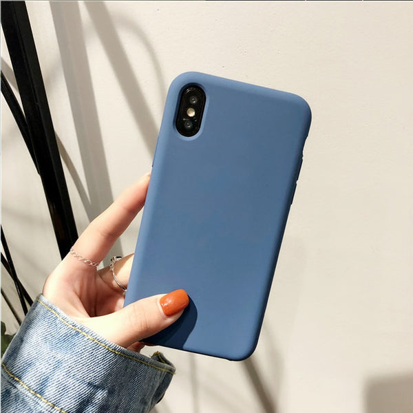 Have LOGO Case For iPhone Xs MAX XR X Cases For Apple For iPhone 7 8 6 s Plus 5s SE Original Official Style Silicone Case logo