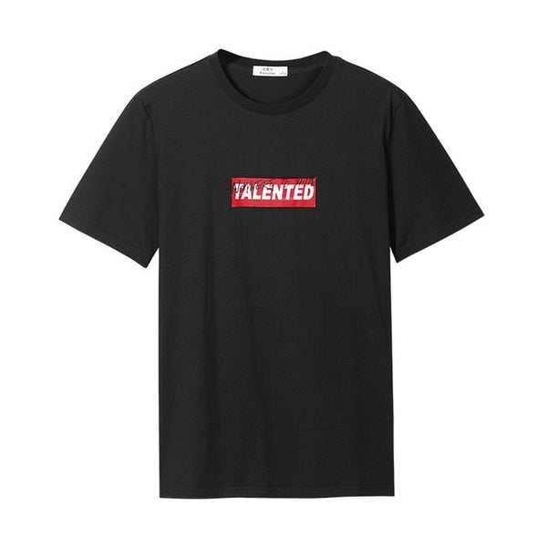 Enjeolon new T Shirt Men Summer Fashion o neck t shirt Slim Men T-shirt Casual words printing T-shirt Tops Tees 3XL T5107