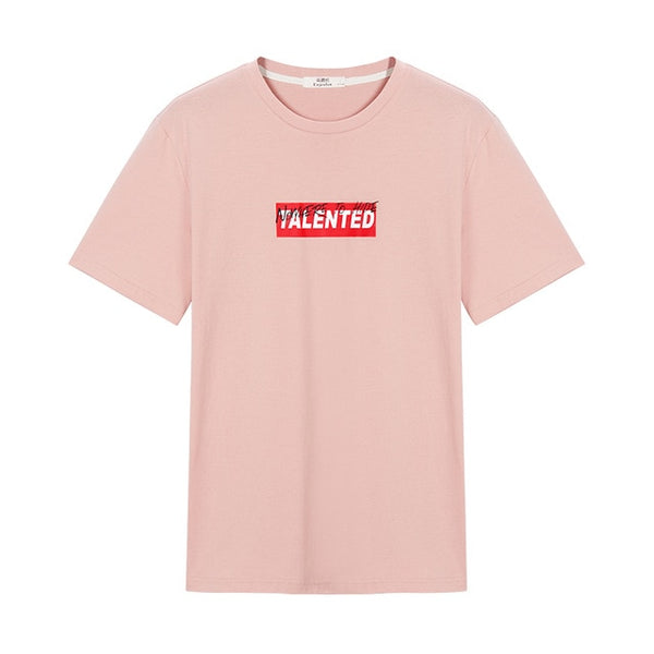 Enjeolon new T Shirt Men Summer Fashion o neck t shirt Slim Men T-shirt Casual words printing T-shirt Tops Tees 3XL T5107
