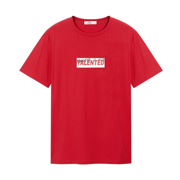 Enjeolon new T Shirt Men Summer Fashion o neck t shirt Slim Men T-shirt Casual words printing T-shirt Tops Tees 3XL T5107