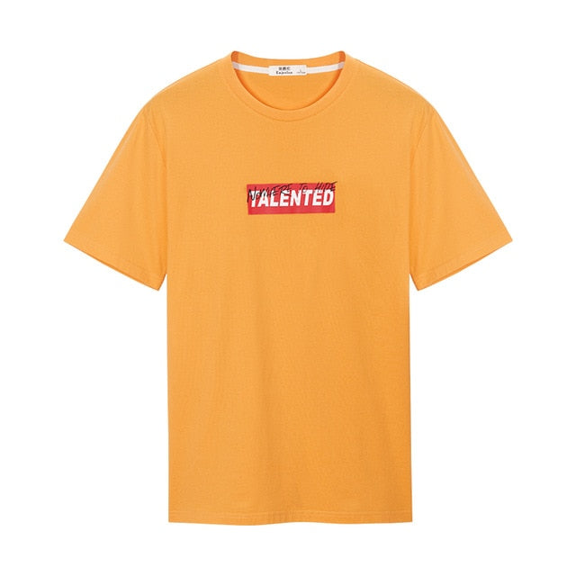 Enjeolon new T Shirt Men Summer Fashion o neck t shirt Slim Men T-shirt Casual words printing T-shirt Tops Tees 3XL T5107