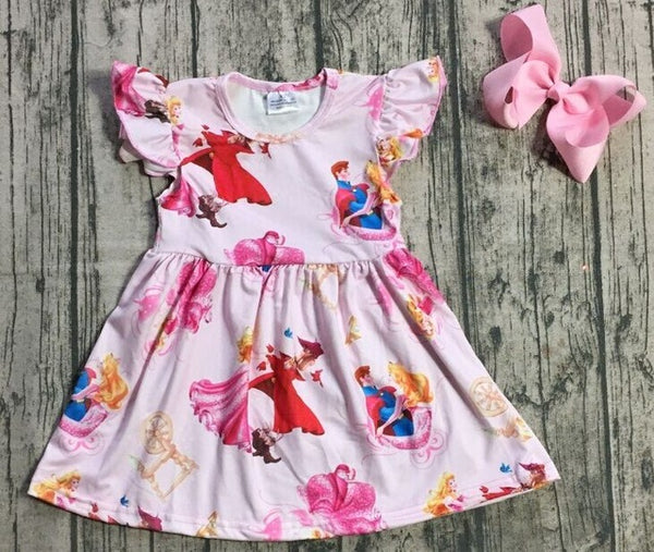 new arrivals summer baby girls children clothes short sleeve kenn length dress milk silk princess match accessory kids boutique