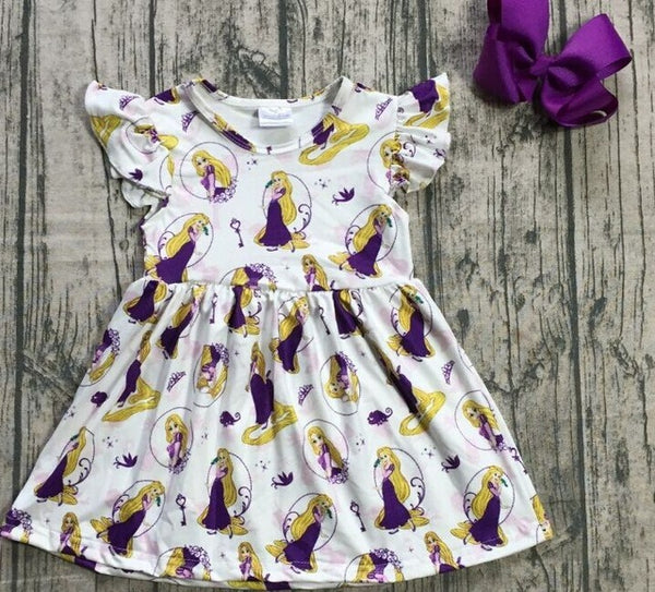 new arrivals summer baby girls children clothes short sleeve kenn length dress milk silk princess match accessory kids boutique