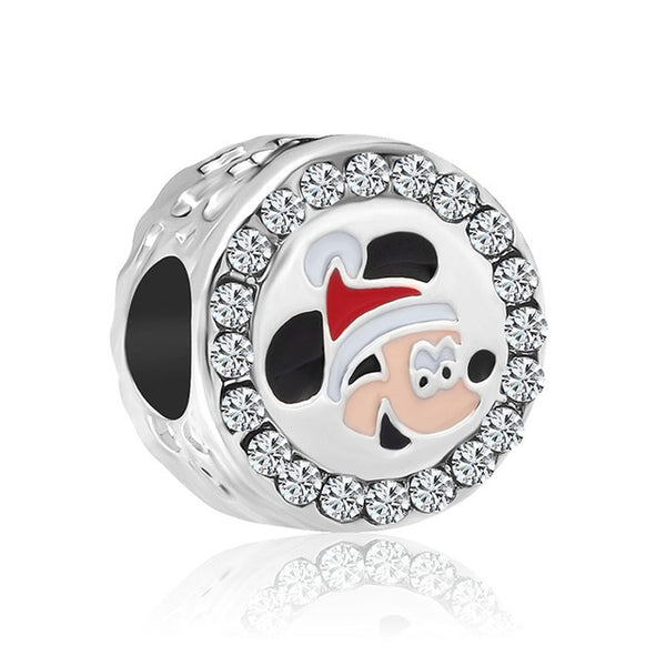 1pc european silver mickey minnie diy bead fit Original Pandora charms silver 925 Bracelet trinket jewelry for women S006