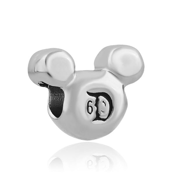 1pc european silver mickey minnie diy bead fit Original Pandora charms silver 925 Bracelet trinket jewelry for women S006