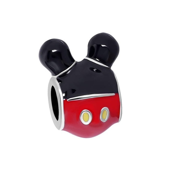 1pc european silver mickey minnie diy bead fit Original Pandora charms silver 925 Bracelet trinket jewelry for women S006