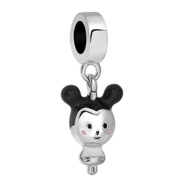 1pc european silver mickey minnie diy bead fit Original Pandora charms silver 925 Bracelet trinket jewelry for women S006