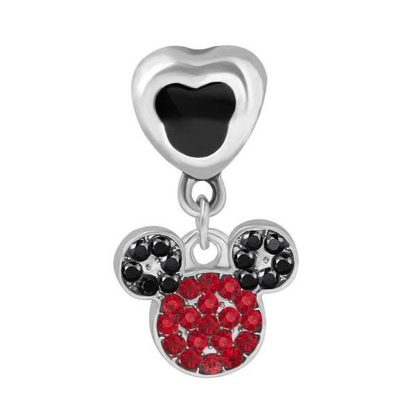 1pc european silver mickey minnie diy bead fit Original Pandora charms silver 925 Bracelet trinket jewelry for women S006