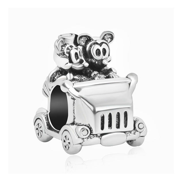 1pc european silver mickey minnie diy bead fit Original Pandora charms silver 925 Bracelet trinket jewelry for women S006