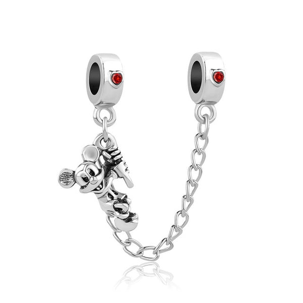 1pc european silver mickey minnie diy bead fit Original Pandora charms silver 925 Bracelet trinket jewelry for women S006
