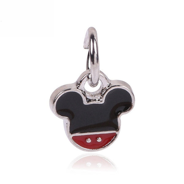 1pc european silver mickey minnie diy bead fit Original Pandora charms silver 925 Bracelet trinket jewelry for women S006