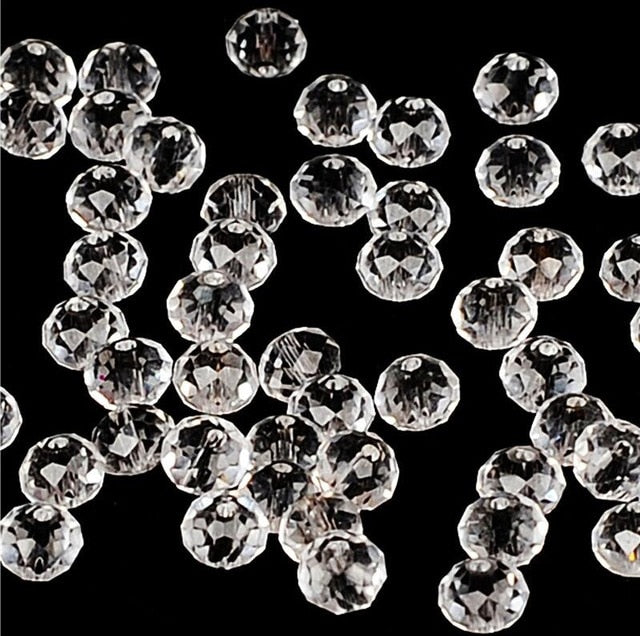 4 6 8mm Austria Spacer Rondelle Crystal Beads Beads for Needlework Women Diy Accessories Pearls Loose Facet Glass Beads