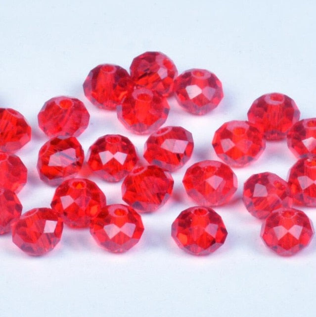 4 6 8mm Austria Spacer Rondelle Crystal Beads Beads for Needlework Women Diy Accessories Pearls Loose Facet Glass Beads