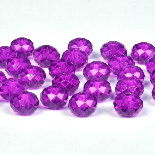 4 6 8mm Austria Spacer Rondelle Crystal Beads Beads for Needlework Women Diy Accessories Pearls Loose Facet Glass Beads