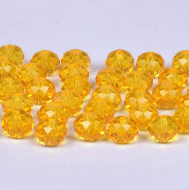 4 6 8mm Austria Spacer Rondelle Crystal Beads Beads for Needlework Women Diy Accessories Pearls Loose Facet Glass Beads