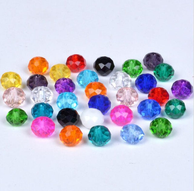 4 6 8mm Austria Spacer Rondelle Crystal Beads Beads for Needlework Women Diy Accessories Pearls Loose Facet Glass Beads