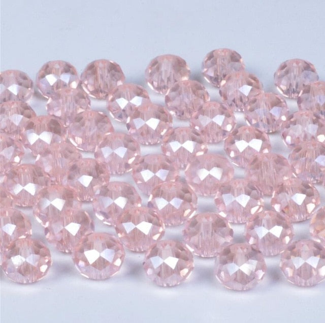 4 6 8mm Austria Spacer Rondelle Crystal Beads Beads for Needlework Women Diy Accessories Pearls Loose Facet Glass Beads